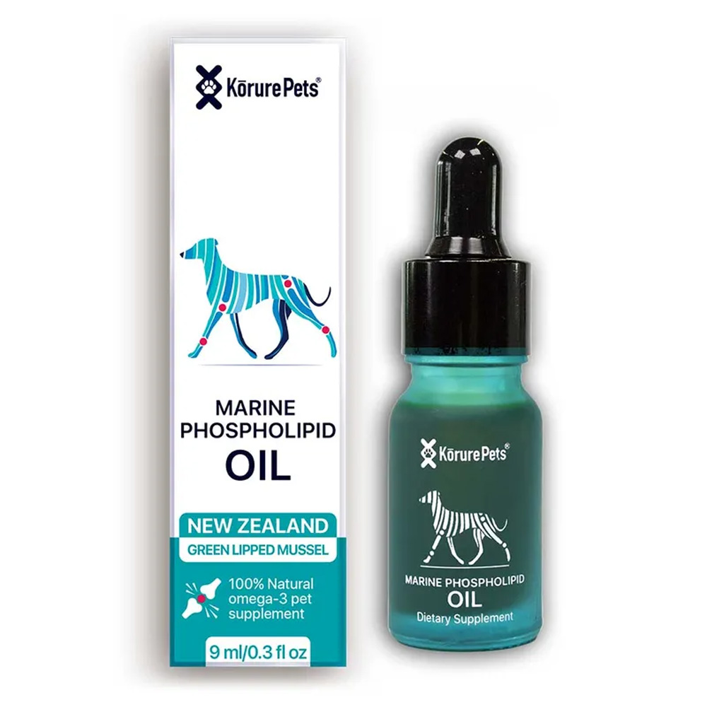 Korure Pets New Zealand Green Lipped Mussel Marine Phospholipid Oil for Dogs for Dogs