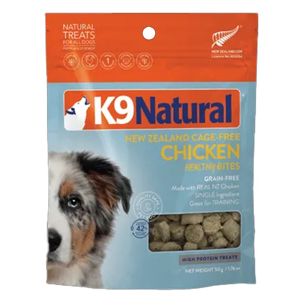 K9 Natural New Zealand Cage-Free Chicken Healthy Bites Dog Treats for Dogs