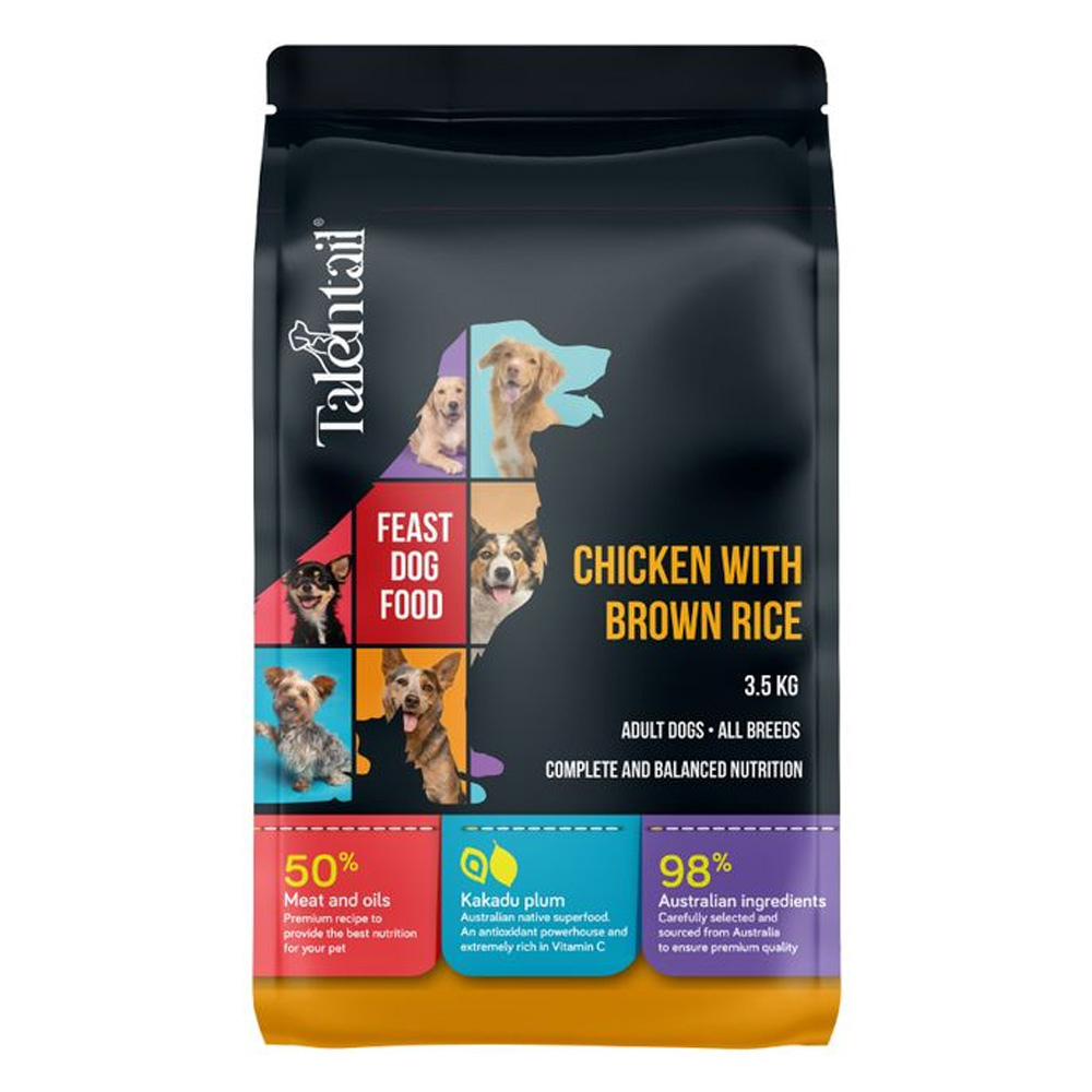 Talentail Premium Chicken with Brown Rice Dry Dog Food for Food Supplies