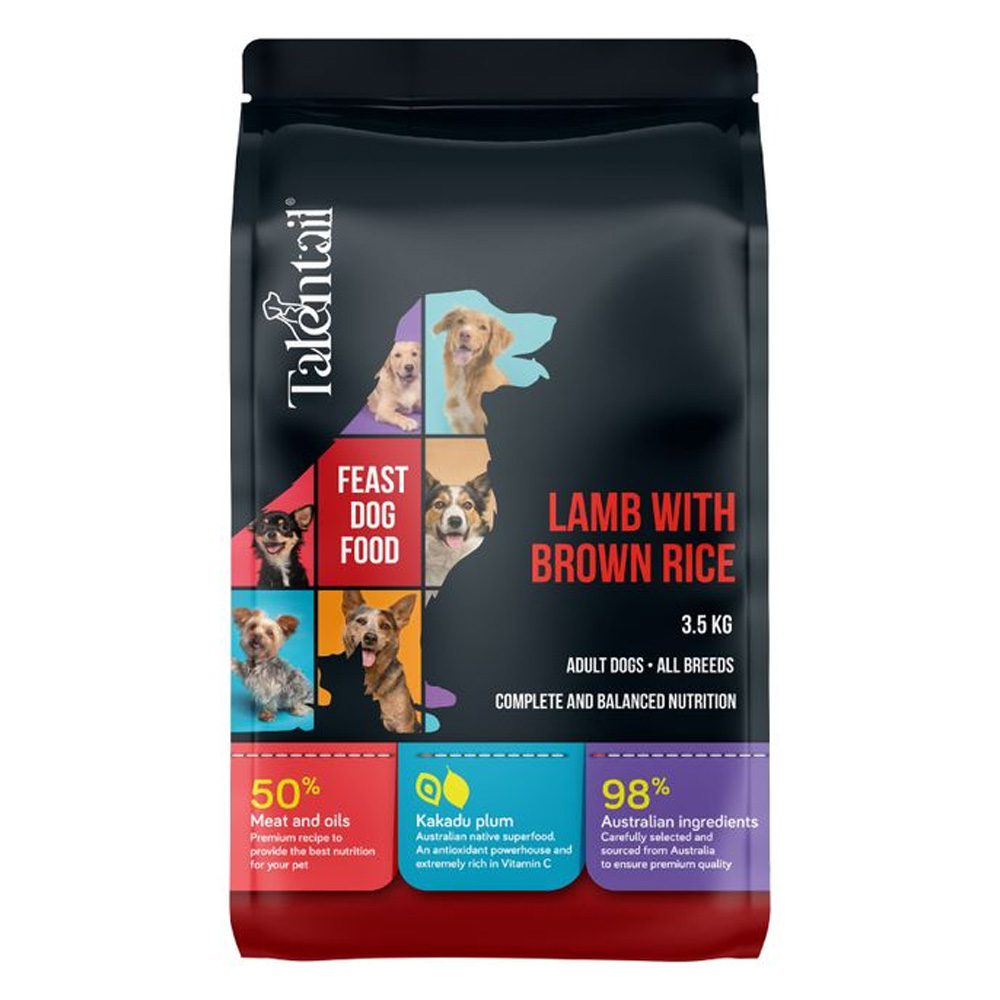 Talentail Premium Lamb with Brown Rice Dry Dog Food for Food Supplies