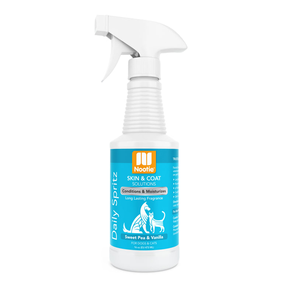 Nootie Skin & Coat Solutions Conditions & Moisturizes Daily Spritz for Dogs & Cats - Sweet Pea & Vanilla