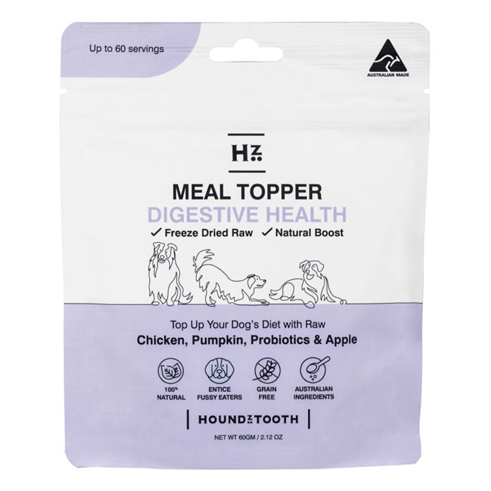 Houndztooth Digestive Health Natural Raw Boost Meal Topper for Dogs for Food