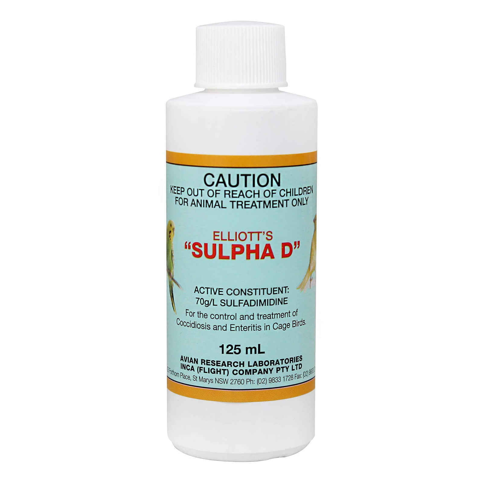 Elliott's Sulpha D for Bird Supplies