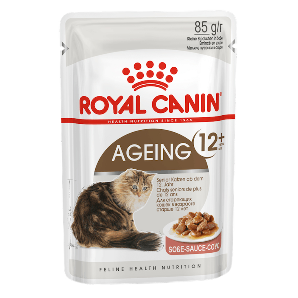 Royal Canin Ageing In Gravy 12+ Years Mature Senior Pouches Wet Cat Food for Food