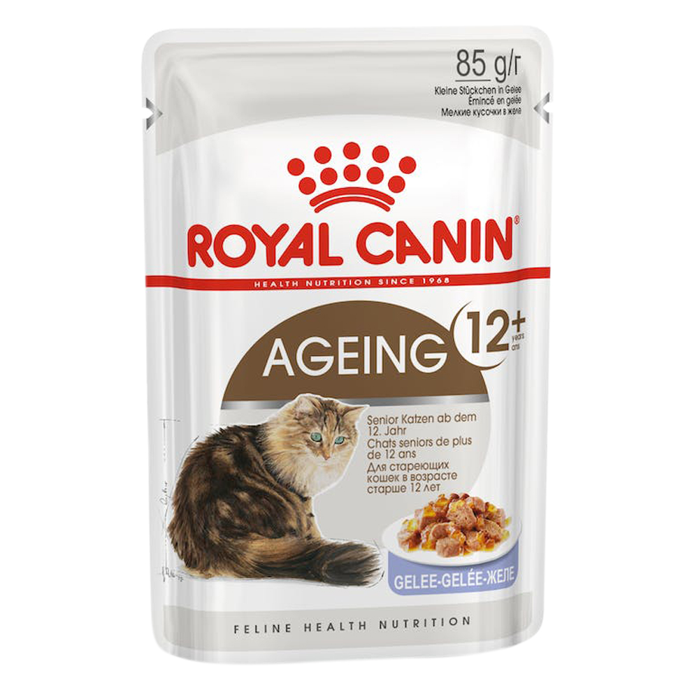 Royal Canin Ageing In Jelly 12+ Years Mature Senior Pouches Wet Cat Food for Food