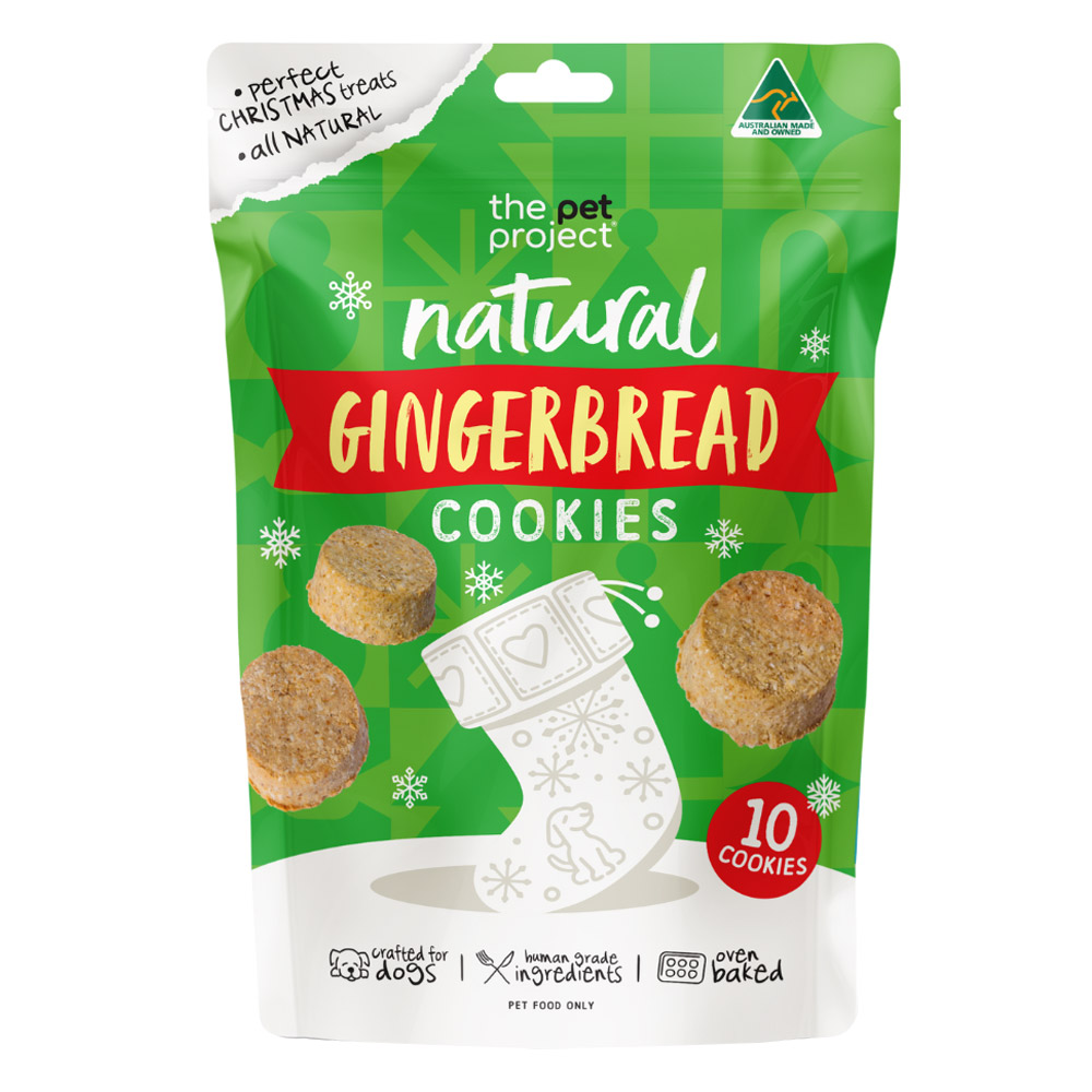 The Pet Project Gingerbread Cookies Natural Dog Treats for Dogs