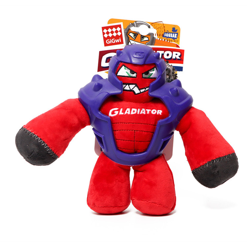 GiGwi Plush Squeaker Gladiator Toy for Dogs for Dogs