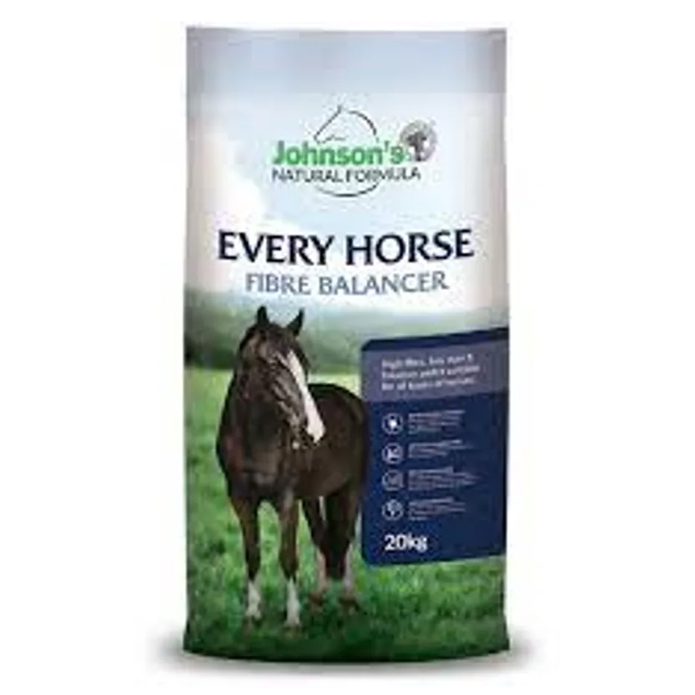 Johnson's Natural Formula Every Horse Fibre Balancer Feed for All Horses for Food Supplies