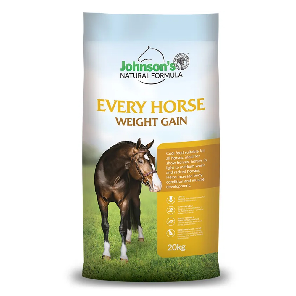 Johnson's Natural Formula Every Horse Weight Gain Feed for All Horses for Food Supplies