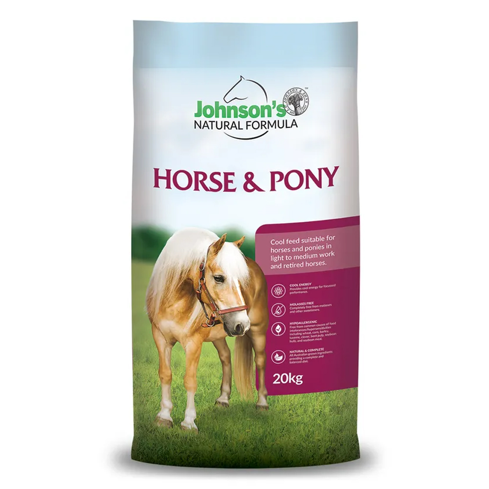 Johnson's Natural Formula Horse & Pony Feed for Food Supplies