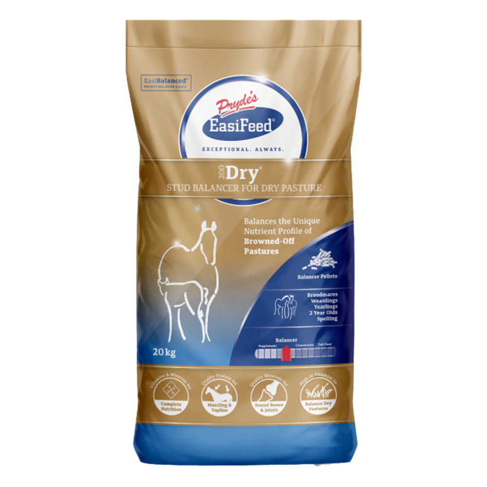 Pryde's EasiFeed 200 Dry Stud Balancer for Dry Pasture Horse Pellet for Food Supplies