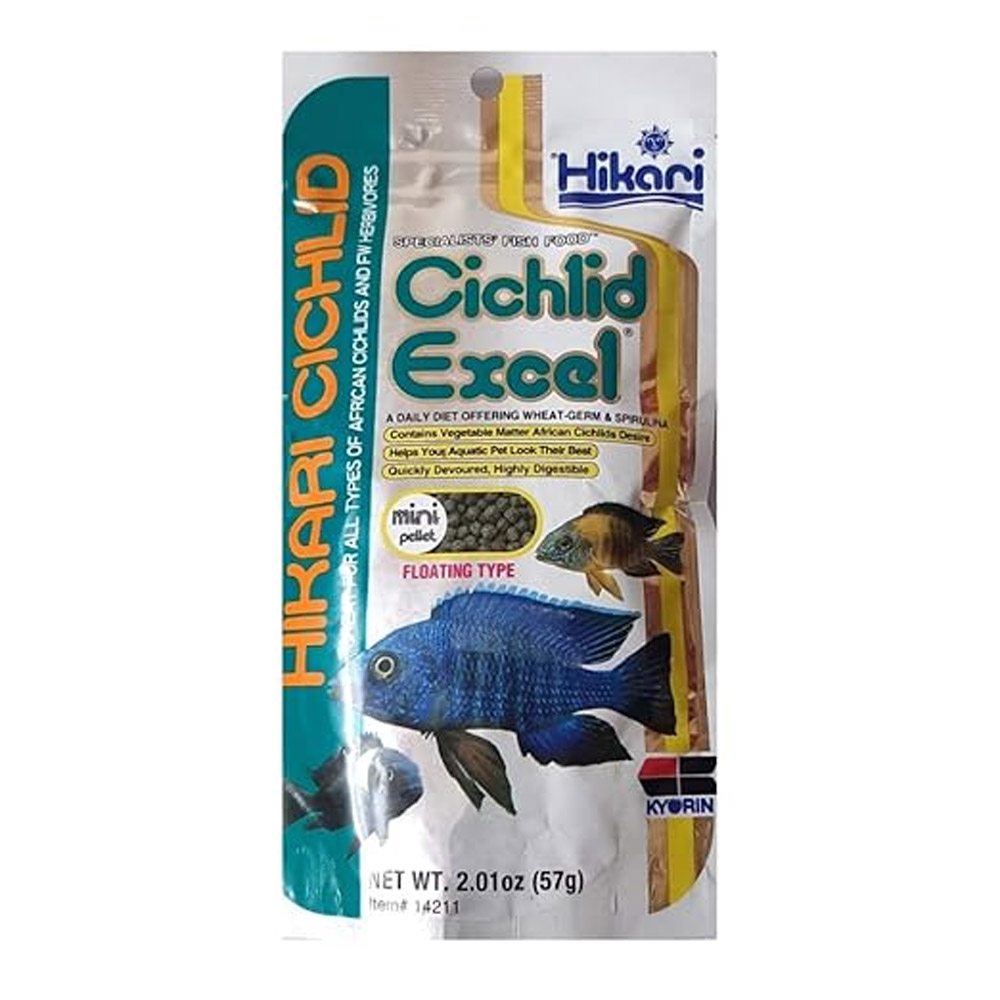 Hikari Floating Cichlid Excel Pellet Fish Food - Mini