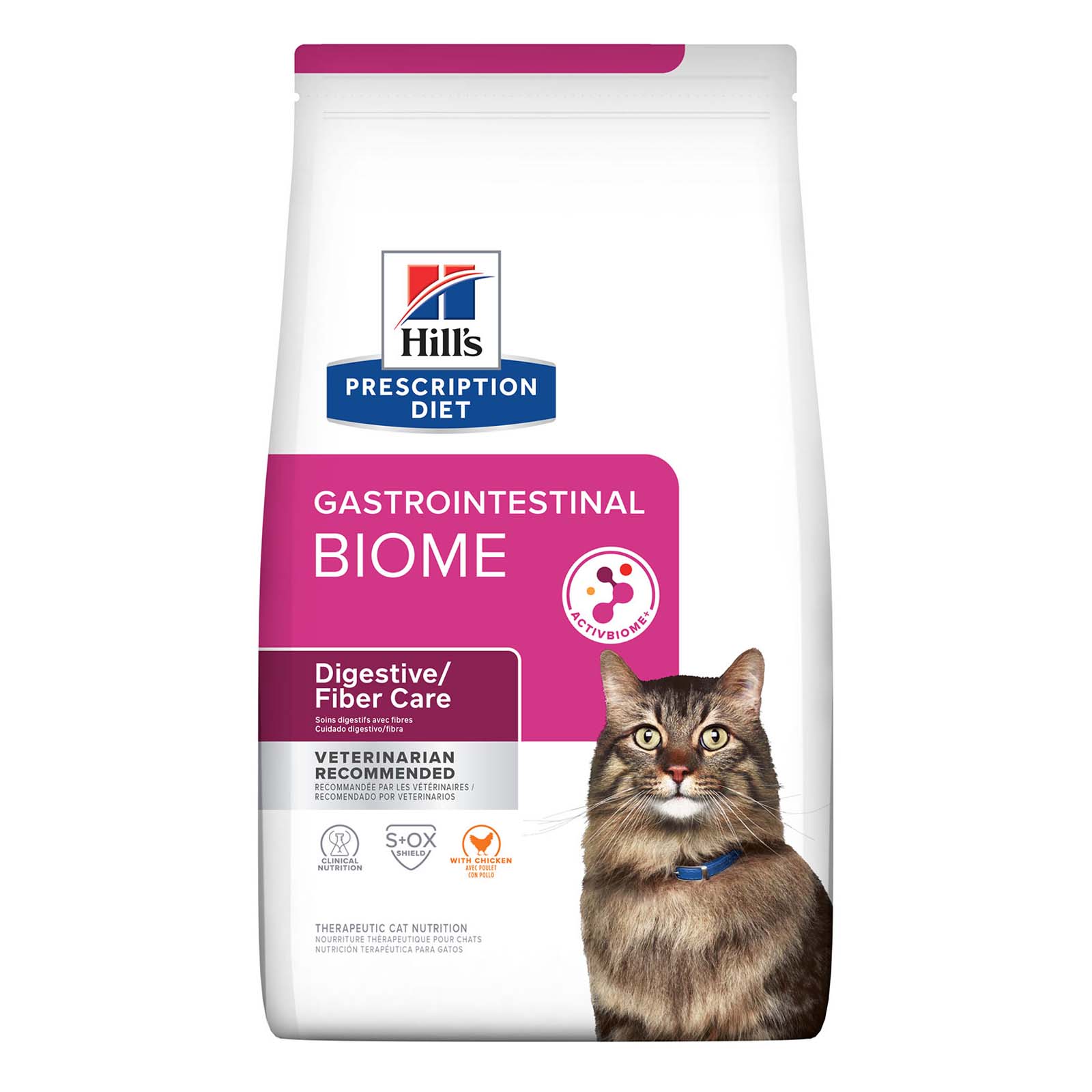 Hill's Prescription Diet Gastrointestinal Biome Digestive Fibre Care with Chicken Dry Cat Food