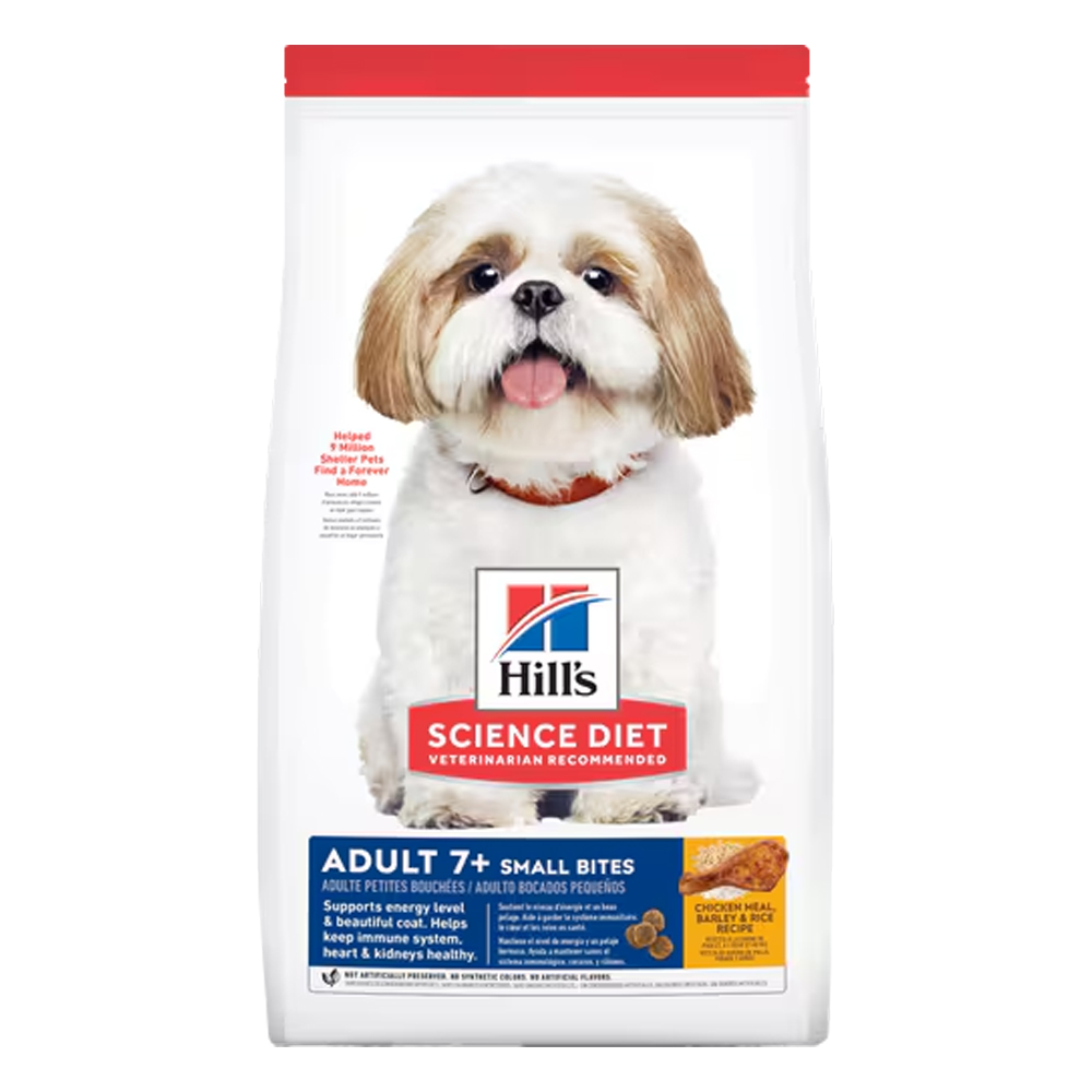 Hill's Science Diet Adult 7+ Small Bites Chicken Meal, Barley & Rice Recipe Dry Dog Food