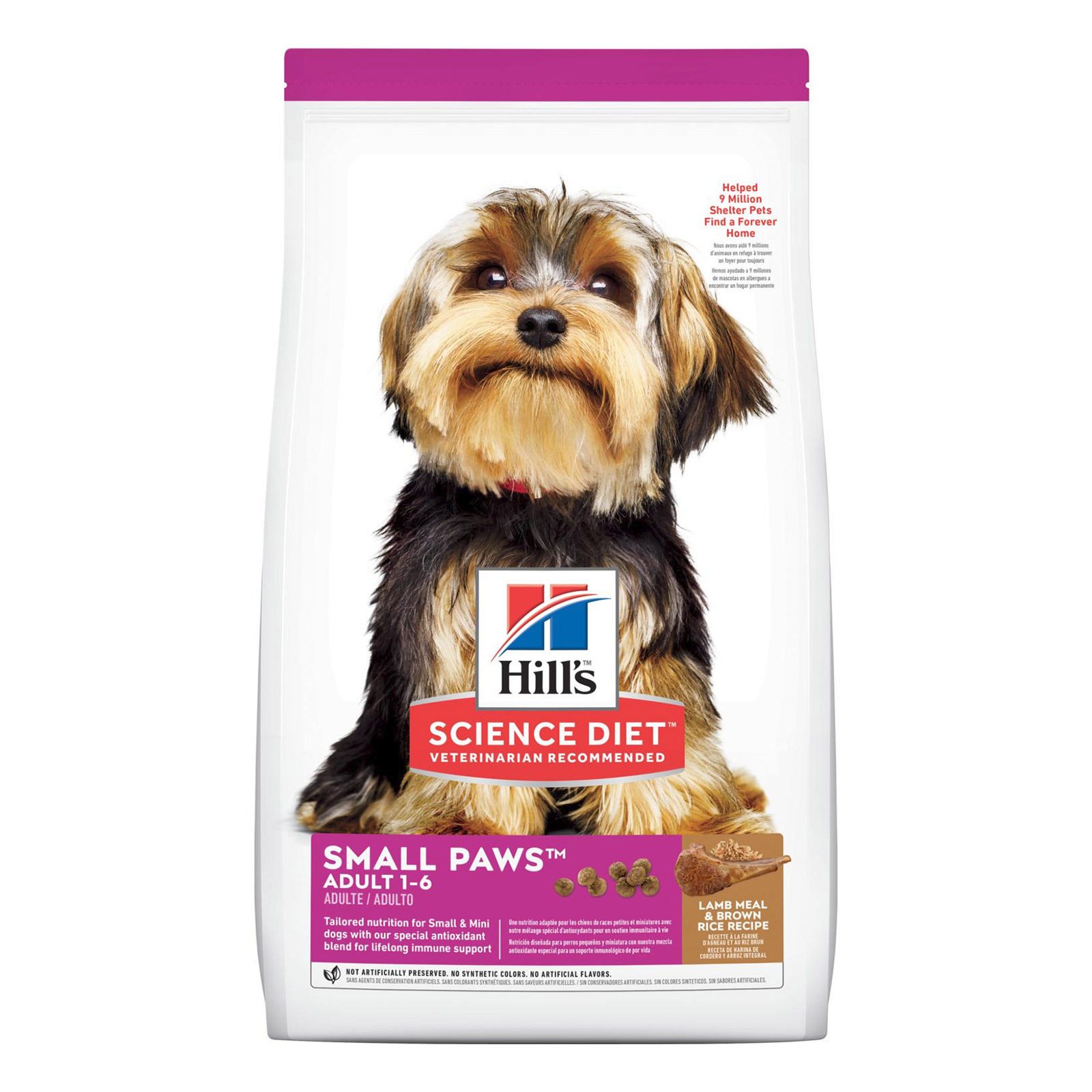 Hill's Science Diet Adult Small Paws Lamb Meal & Brown Rice Recipe Dog Food for Food Supplies