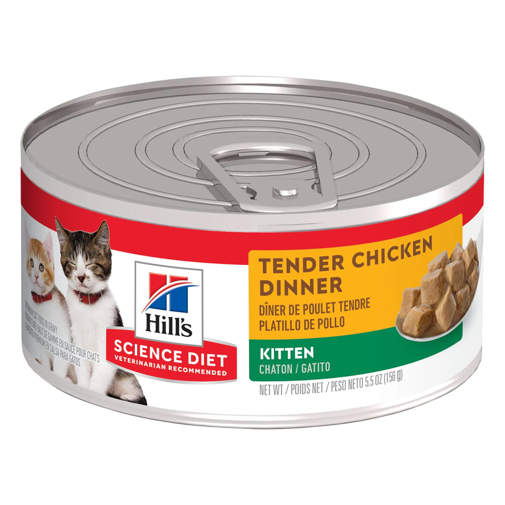 Hill's Science Diet Kitten Tender Chicken Dinner Canned Wet Cat Food 156 gm
