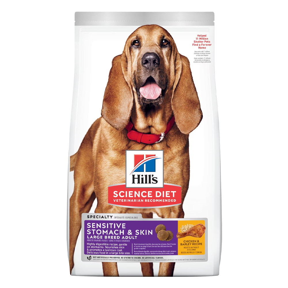 Hill's Science Diet Sensitive Stomach & Skin Large Breed Adult Chicken & Barley Recipe Dry Dog Food