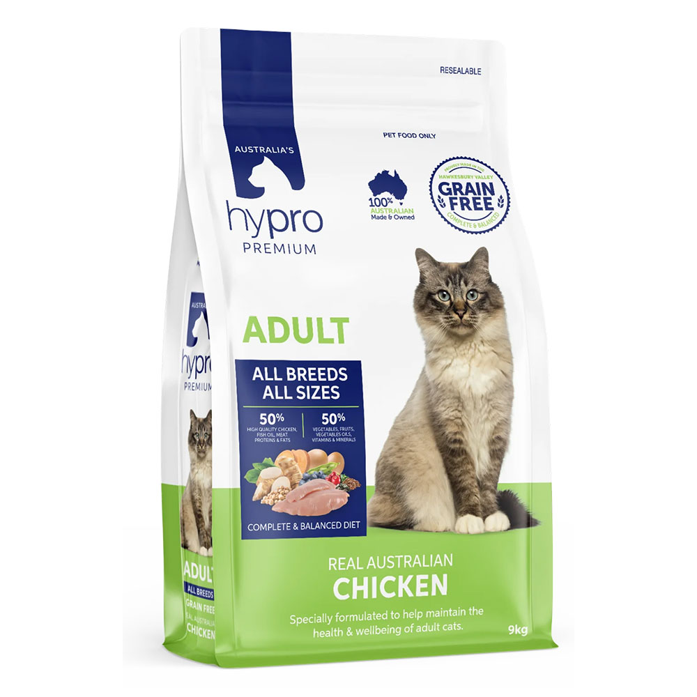 Hypro Premium Adult All Breeds All Sizes Grain Free Chicken Dry Cat Food