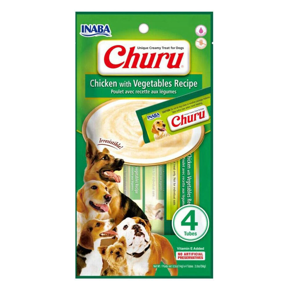 Inaba Churu Chicken with Vegetables Recipe Dog Treat for Dogs