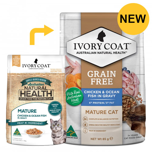 Ivory Coat Cat Mature Grain Free Light Chicken and Ocean Fish for Food