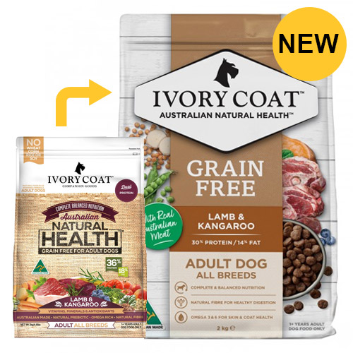 Ivory Coat Dog Adult Grain Free Lamb and Kangaroo for Food