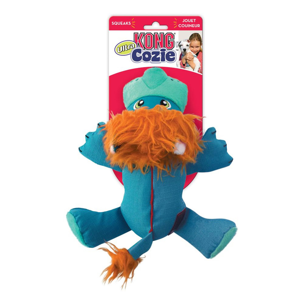 KONG Cozie Ultra Plush Squeaker Toy for Dogs - Lucky Lion