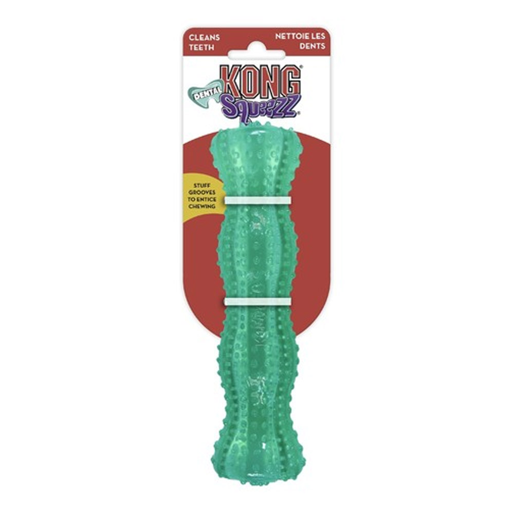 KONG Squeezz Dental Rubber Toy for Dogs - Stick