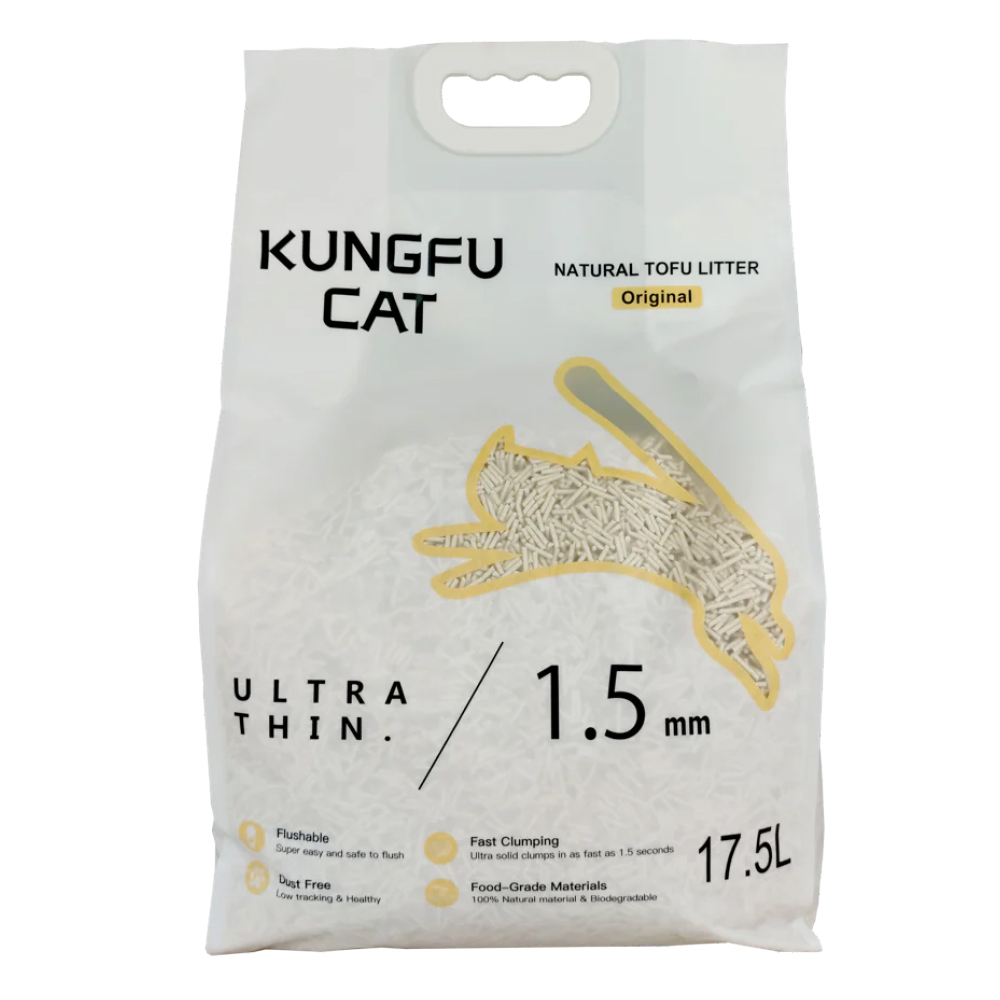 Kungfu Cat Ultra Thin Natural Tofu Litter for Cats