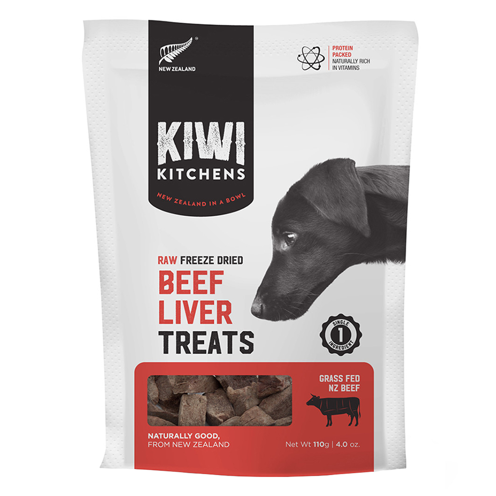 KIWI KITCHENS Beef Liver Freeze Dried Dog Treat for Dogs