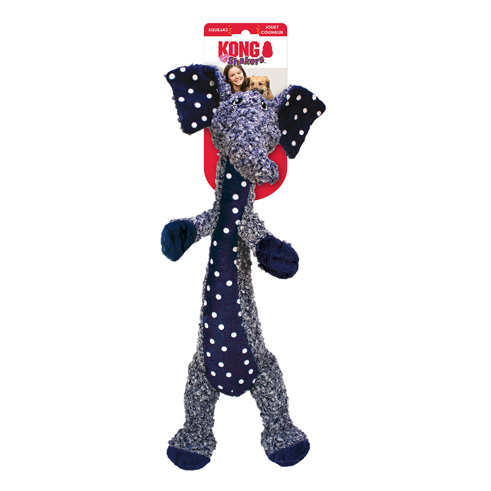 KONG Shakers Luvs Squeaker Toy for Dogs - Elephant