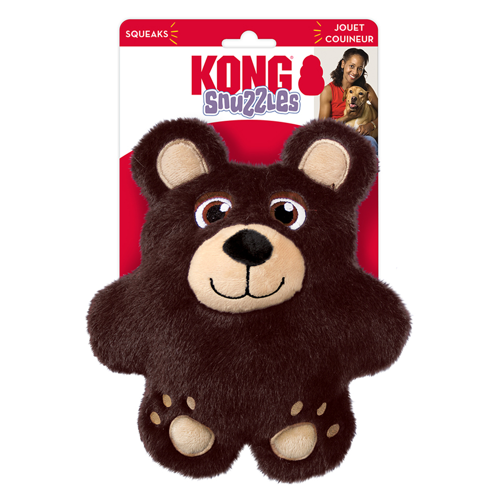 KONG Snuzzles Squeaker Toy for Dogs - Bear