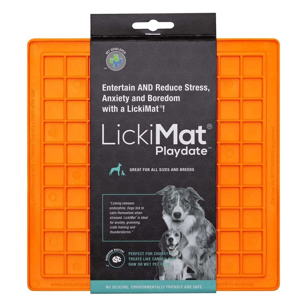 LickiMat Classic Playdate Orange