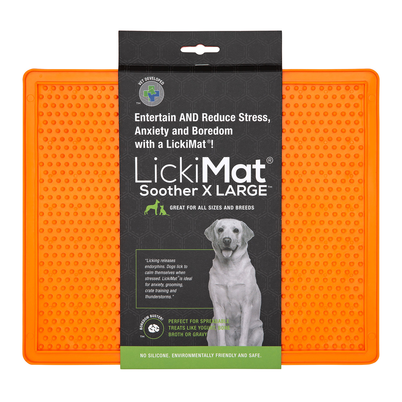 LickiMat Classic Soother XL Orange