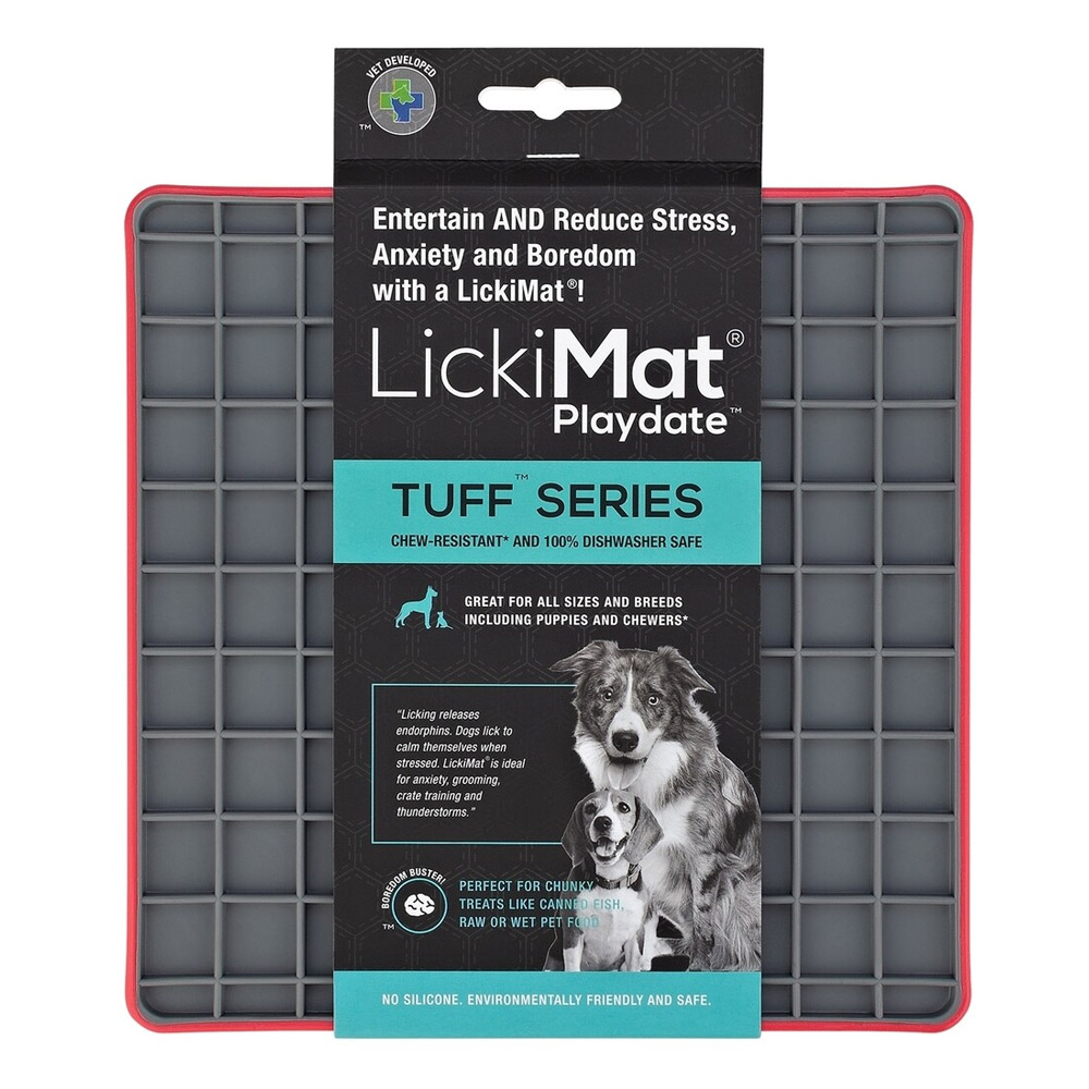 LickiMat Tuff Playdate Red