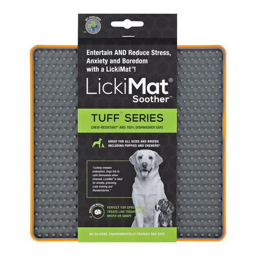 LickiMat Tuff Soother Orange