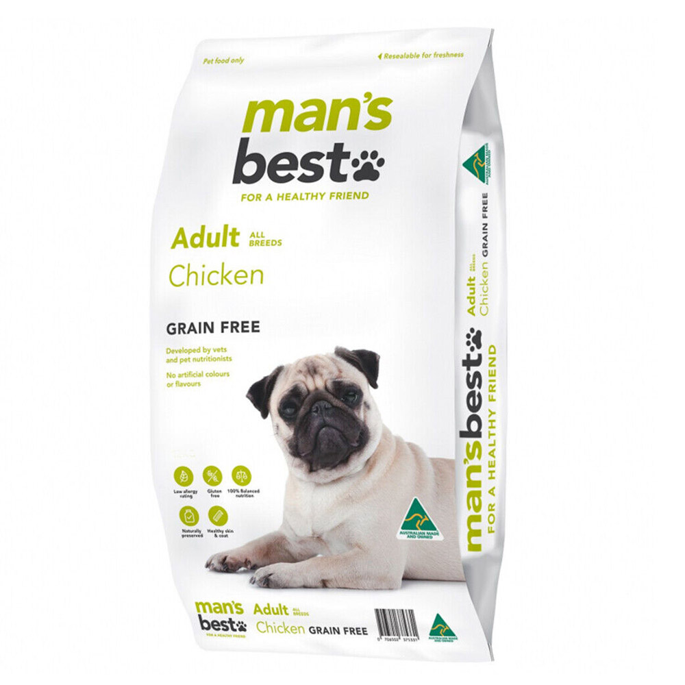 Mans Best Grain Free Chicken Adult Dry Dog Food for Food