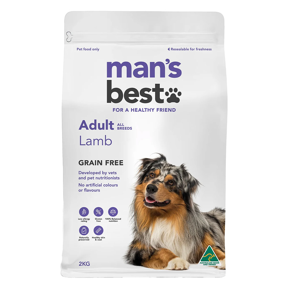 Mans Best Grain Free Lamb Adult Dry Dog Food for Food