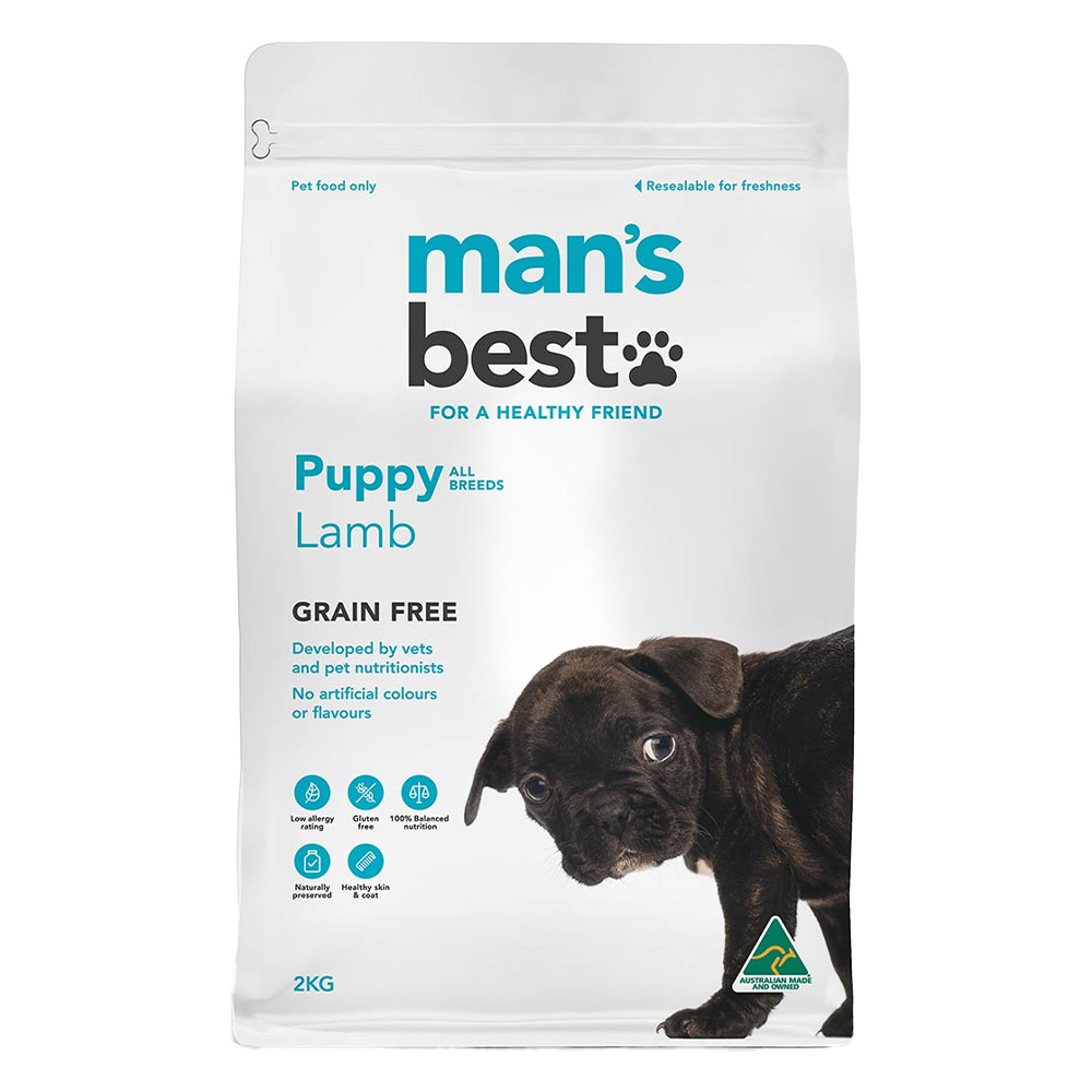Mans Best Puppy Lamb Grain Free Dry Dog Food for Food