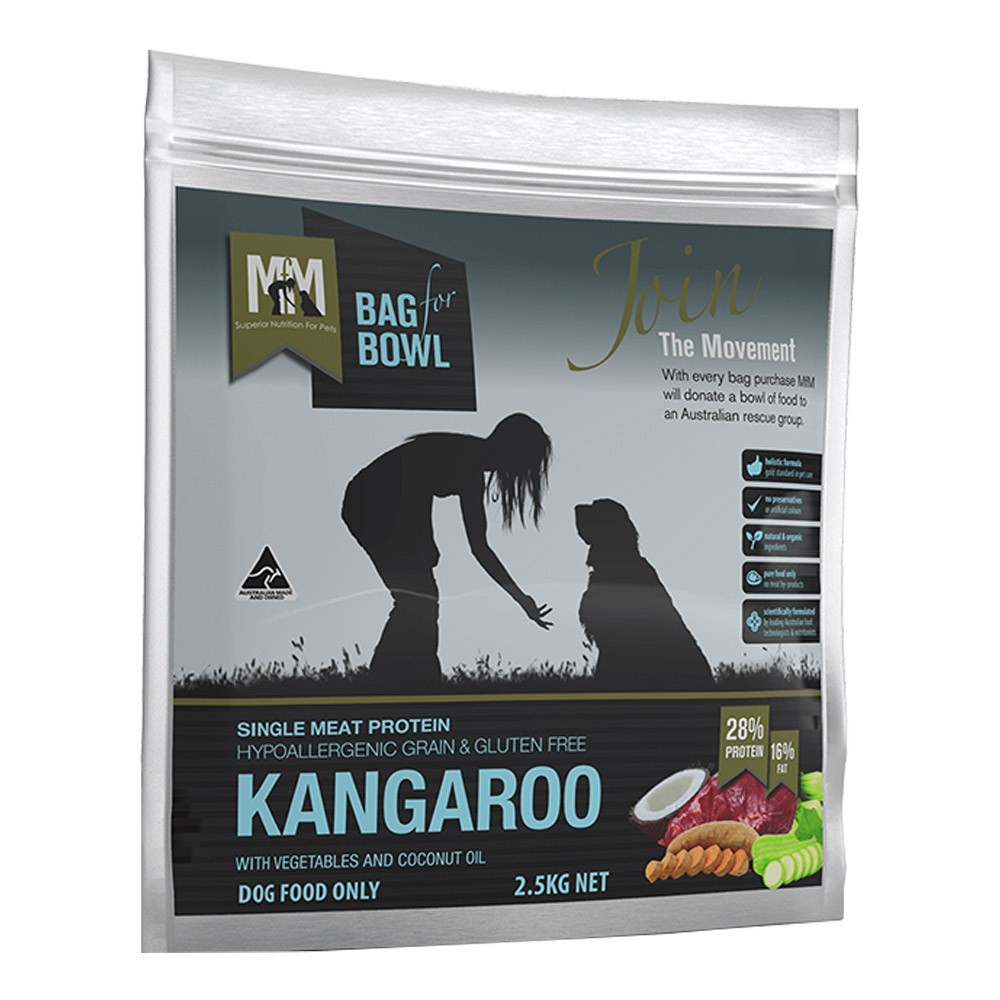 Meals for Mutts (MFM) Single Meat Protein Kangaroo with Vegetables and Coconut Oil Dry Dog Food
