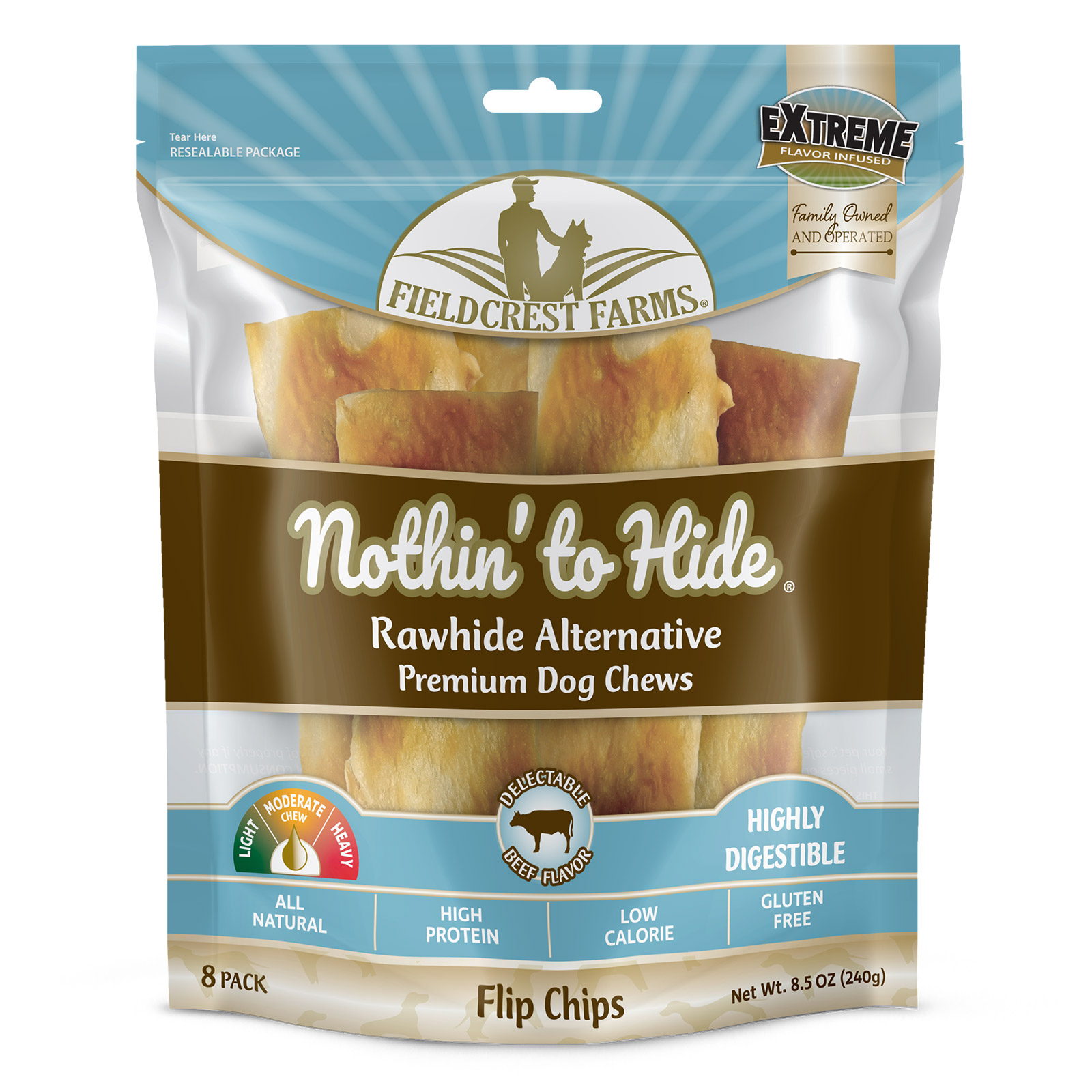 Nothin to Hide Flip Chips Beef for Dogs