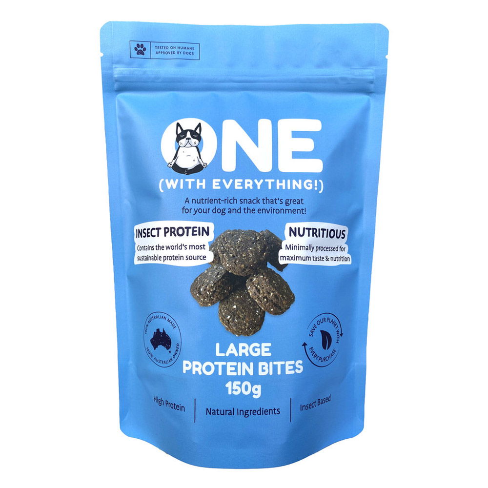 ONE (With Everything!) Large Insect Protein Bite Treats For Dogs for Food