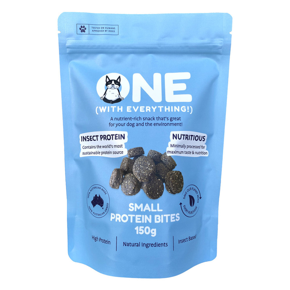ONE (With Everything!) Small Insect Protein Bite Treats For Dogs for Food