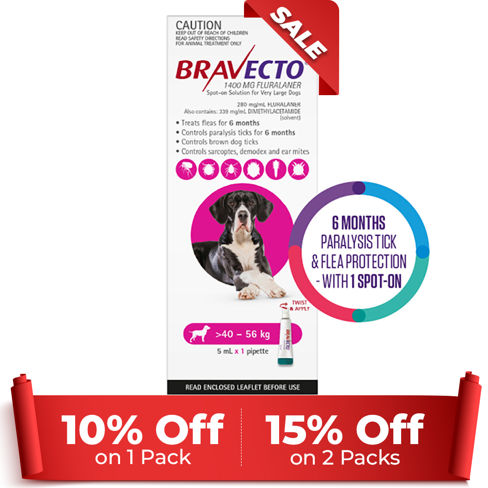 Bravecto Spot On for X-Large Dogs Pink (40 - 56 kg)