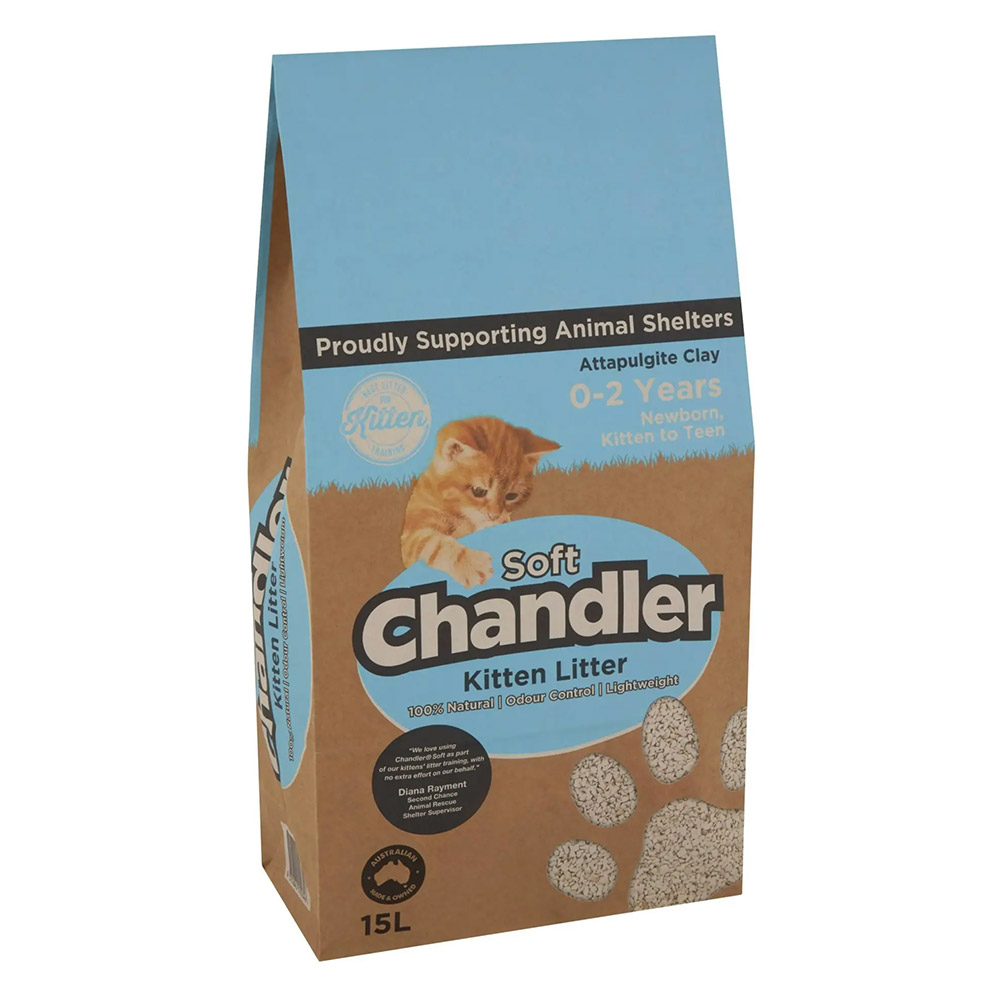 Chandler Soft Natural Kitten Litter for Cats
