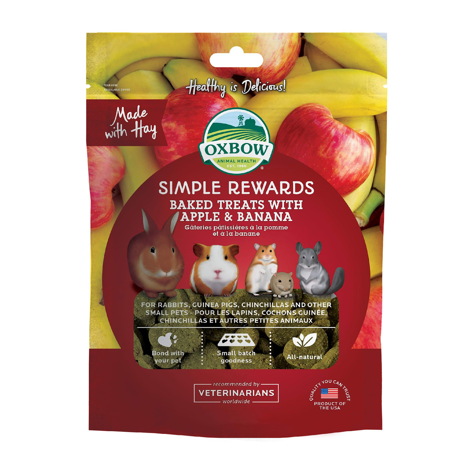 Oxbow Apple Banana Treat for Dogs
