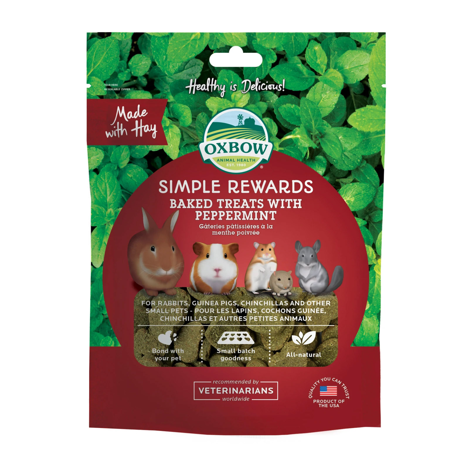 Oxbow Peppermint Treats for Dog Refreshing Minty Snack