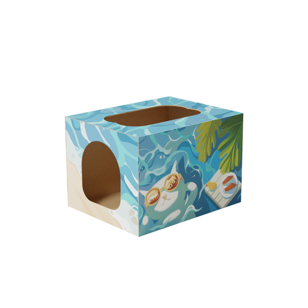 Pawzcity Cat Scratcher House for Cats