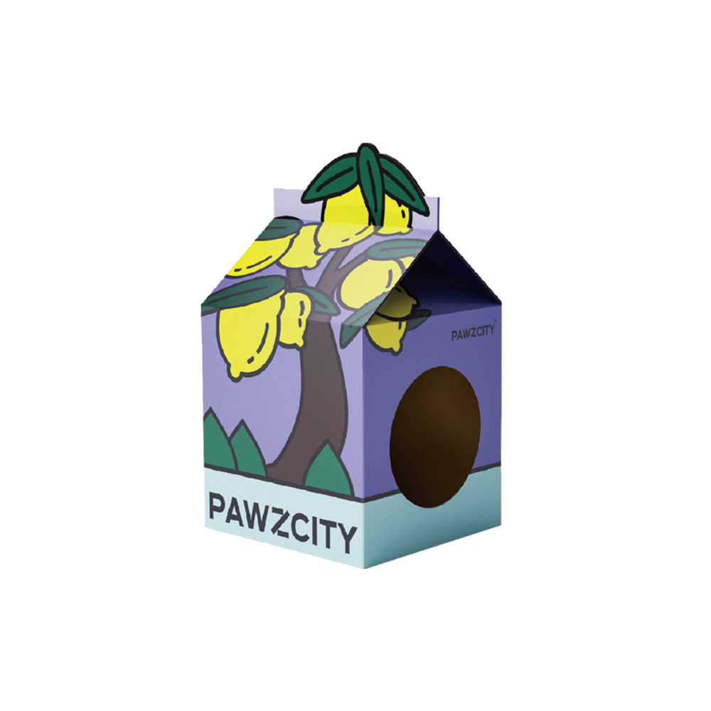 Pawzcity Tetra-Pak Cat Scratcher House for Cats