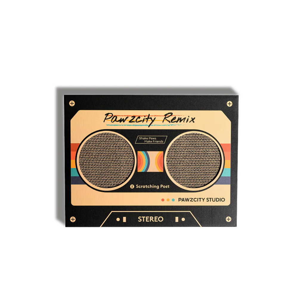 Pawzcity Vintage Tape Cat Scratching Board for Cats