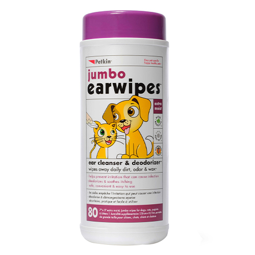 Petkin Jumbo Ear Wipes for Dogs